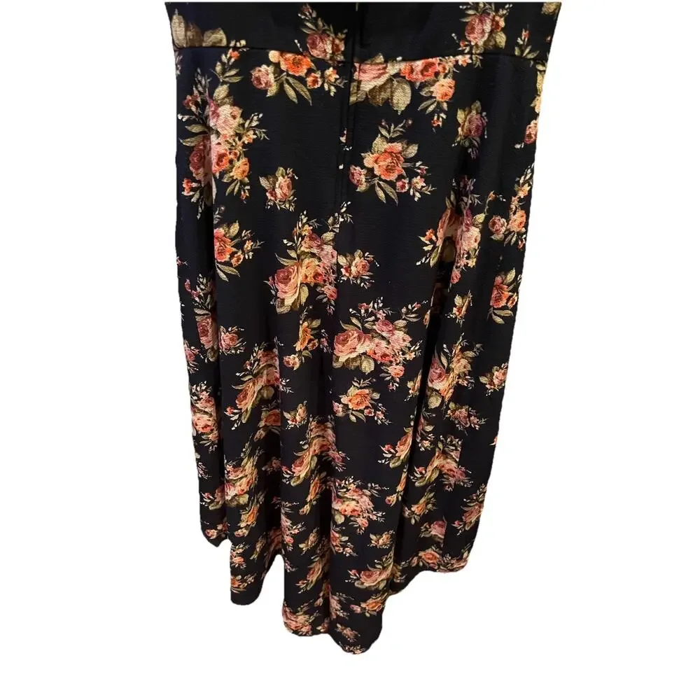 IZ BYER Size 5 Floral Fairy Asymmetric Romper Dress Y2K Fairy Whimsical Feminine